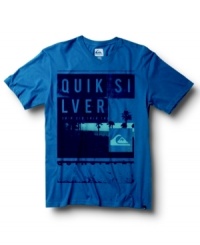 Ride the wave. This casual tee from Quiksilver brings your surf style to the streets. Ride the wave. This casual tee from Quiksilver brings your surf style to the streets.