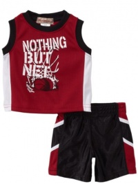 Kids Headquarters Baby-Boys Newborn Muscle Short Set, Red, 3-6 Months Kids Headquarters Baby-Boys Newborn Muscle Short Set, Red, 3-6 Months
