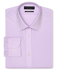 Your go-to look for everyday style, a handsome dress shirt with a slimmer, contemporary fit, featuring a comfy spread collar and traditional barrel cuff. Your go-to look for everyday style, a handsome dress shirt with a slimmer, contemporary fit, featuring a comfy spread collar and traditional barrel cuff.