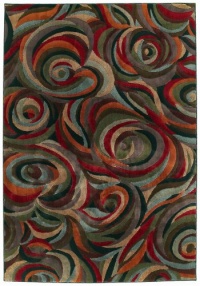 Shaw Living Impressions 6-Foot 6-Inch by 9-Foot Rug in Reverb Pattern, Multi Shaw Living Impressions 6-Foot 6-Inch by 9-Foot Rug in Reverb Pattern, Multi