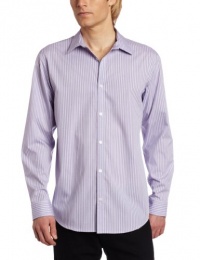 Calvin Klein Sportswear Men's Long Sleeve Yarn Dye End On End Stripe Woven Calvin Klein Sportswear Men's Long Sleeve Yarn Dye End On End Stripe Woven