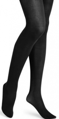 HUE Women's Opaque Control Top Tight, Black, Size 2 HUE Women's Opaque Control Top Tight, Black, Size 2