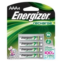Energizer NH12BP-4 Rechargeable Nickel Metal Hydride AAA Battery, 4 Count Energizer NH12BP-4 Rechargeable Nickel Metal Hydride AAA Battery, 4 Count