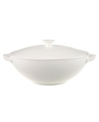 Truly timeless, the graceful Anmut covered vegetable bowl is crafted in the premium bone china of Villeroy & Boch and finished with a pure white glaze for unparalleled versatility. Truly timeless, the graceful Anmut covered vegetable bowl is crafted in the premium bone china of Villeroy & Boch and finished with a pure white glaze for unparalleled versatility.