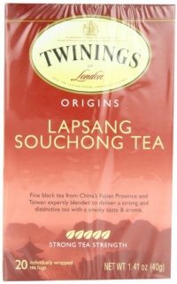 Twinings Lapsang Souchong Tea, Tea Bags, 20-Count Boxes (Pack of 6) Twinings Lapsang Souchong Tea, Tea Bags, 20-Count Boxes (Pack of 6)
