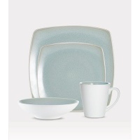 Noritake Kealia 4-Piece Square Place Setting, Black