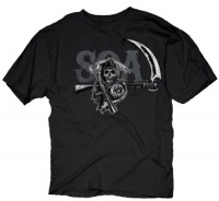 Sons of Anarchy Drip Logo Black T-shirt Sons of Anarchy Drip Logo Black T-shirt