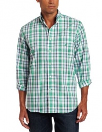 Nautica Men's Poplin Long Sleeve Plaid Woven Shirt Nautica Men's Poplin Long Sleeve Plaid Woven Shirt