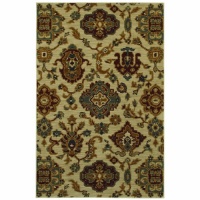 Townhouse Rugs Kingdom Medallions Cream 63 by 94-Inch Rug Townhouse Rugs Kingdom Medallions Cream 63 by 94-Inch Rug