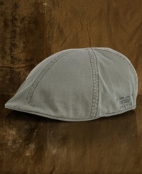 Channeling a vintage, broken-in look, this Herringbone Newsboy Cap in soft cotton is a versatile signature accessory. Channeling a vintage, broken-in look, this Herringbone Newsboy Cap in soft cotton is a versatile signature accessory.