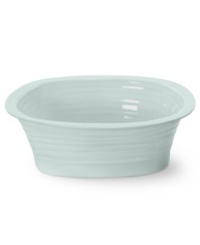 From celebrated chef and writer, Sophie Conran, comes incredibly durable dinnerware for every step of the meal, from oven to table. A ribbed texture gives this individual pie dish the charming look of traditional hand thrown pottery. Shown in white. From celebrated chef and writer, Sophie Conran, comes incredibly durable dinnerware for every step of the meal, from oven to table. A ribbed texture gives this individual pie dish the charming look of traditional hand thrown pottery. Shown in white.
