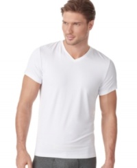 Protect what you have underneath with this soft brushed v-neck t-shirt from Under Armour®. Protect what you have underneath with this soft brushed v-neck t-shirt from Under Armour®.