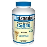 Life Extension Super Ubiquinol CoQ10 with Enhanced Mitochondrial, 100 Mg, Softgels, 60-Count Life Extension Super Ubiquinol CoQ10 with Enhanced Mitochondrial, 100 Mg, Softgels, 60-Count