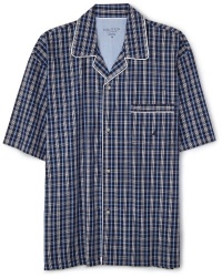 Nautica Men's Pacific Plaid Woven S/S Campshirt Nautica Men's Pacific Plaid Woven S/S Campshirt