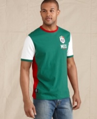 Show your colors. Get fired up for the big game in this Mexico crest t-shirt from Tommy Hilfiger. Show your colors. Get fired up for the big game in this Mexico crest t-shirt from Tommy Hilfiger.