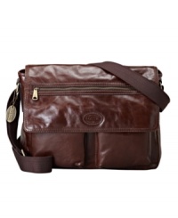 You don't want to leave home without our all-leather Transit Messenger. With ample pockets and a padded spot for your laptop, it's a functional place to hold your everyday must-haves. You don't want to leave home without our all-leather Transit Messenger. With ample pockets and a padded spot for your laptop, it's a functional place to hold your everyday must-haves.