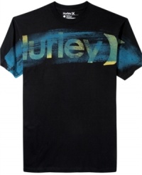 With a cool graphic print and a soft cotton feel, this Hurley tee is great for kicking it. With a cool graphic print and a soft cotton feel, this Hurley tee is great for kicking it.