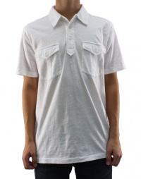 Lucky Brand Jeans Short Sleeve White Polo Shirt Lucky Brand Jeans Short Sleeve White Polo Shirt