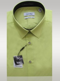 Calvin Klein Dress Shirt, Slim Fit Non-iron Textured Dress Shirt, Citron Calvin Klein Dress Shirt, Slim Fit Non-iron Textured Dress Shirt, Citron