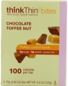 thinkThin BITES 100 Calorie Chocolate Toffee Nut, Gluten Free, 5-Count (0.88-Ounce) Bars (Pack of 6)