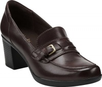 Clarks Women Scheme Emerald Leather Pump 9 W Brown Clarks Women Scheme Emerald Leather Pump 9 W Brown