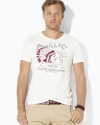A faded totem pole graphic with camp-inspired verbiage lends vintage appeal to a classic-fitting T-shirt in whisper-thin cotton jersey. A faded totem pole graphic with camp-inspired verbiage lends vintage appeal to a classic-fitting T-shirt in whisper-thin cotton jersey.