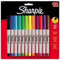 Sharpie Ultra Fine Point Permanent Markers, 12 Colored Markers Sharpie Ultra Fine Point Permanent Markers, 12 Colored Markers