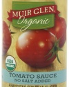 Muir Glen Organic Tomato Sauce, No Salt Added, 15-Ounce Cans (Pack of 12)