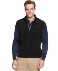 Form and function go sleeveless with this wind-resistant Greg Norman for Tasso Elba vest. Form and function go sleeveless with this wind-resistant Greg Norman for Tasso Elba vest.