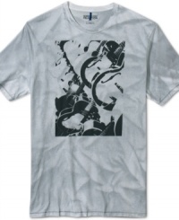 Raise the bar on your bar style with this cool graphic t-shirt from Kenneth Cole Reaction. Raise the bar on your bar style with this cool graphic t-shirt from Kenneth Cole Reaction.