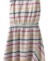 Splendid Girls 7-16 Roller Rink Striped Active Heather Grey Dress, Heather Grey, 7/8