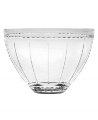 For a picture-perfect arrangement of fruit, flowers or any centerpiece spread, this bowl features the chic geometric design, inspired by vintage wedding bands, of Vera Wang's timeless With Love collection. For a picture-perfect arrangement of fruit, flowers or any centerpiece spread, this bowl features the chic geometric design, inspired by vintage wedding bands, of Vera Wang's timeless With Love collection.