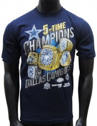 Dallas Cowboys Navy Ring Slant T-Shirt Dallas Cowboys Navy Ring Slant T-Shirt