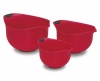 Cuisinart CTG-00-3MBR Set of 3 BPA-free Mixing Bowls, Red