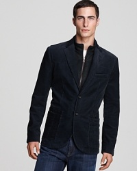 A versatile, high-design look that's crafted in comfortable, down-to-earth corduroy offers you an inviting look that's cool and edgy at the same time. Note the detachable wool blend insert, which adds another layer of swank style. A versatile, high-design look that's crafted in comfortable, down-to-earth corduroy offers you an inviting look that's cool and edgy at the same time. Note the detachable wool blend insert, which adds another layer of swank style.