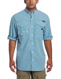 Columbia Men's Super Bonehead Classic Long Sleeve Shirt, Ocean/Gingham, Large Columbia Men's Super Bonehead Classic Long Sleeve Shirt, Ocean/Gingham, Large