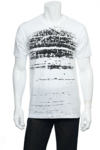 Alfani White Pure (white with black) Graphic SS V-Neck T-Shirt Alfani White Pure (white with black) Graphic SS V-Neck T-Shirt