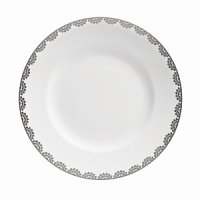 Vera Wang introduces Flirt fine bone china dinnerware. This platinum banded pattern features a modern scallop lace motif and a contemporary take on traditional lace work. Decoration on the inner verge of the accent plate, bread and butter and tea saucer adds a flirtatious touch of whimsy. Vera Wang introduces Flirt fine bone china dinnerware. This platinum banded pattern features a modern scallop lace motif and a contemporary take on traditional lace work. Decoration on the inner verge of the accent plate, bread and butter and tea saucer adds a flirtatious touch of whimsy.