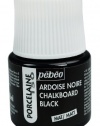 Pebeo Porcelaine 150 China Paint 45-Milliliter Bottle, Chalkboard Black