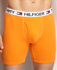 The classic style you love from the designer you trust. These Tommy Hilfiger boxer briefs will give you the support you need. The classic style you love from the designer you trust. These Tommy Hilfiger boxer briefs will give you the support you need.