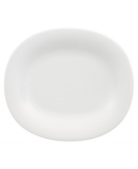 Fresh modern from Villeroy & Boch dinnerware. The dishes in this set are sheer white china in oval form that inspires simply harmonious dining. A soft fluidity and radiant glaze give this salad plate quiet elegance and lasting appeal. Fresh modern from Villeroy & Boch dinnerware. The dishes in this set are sheer white china in oval form that inspires simply harmonious dining. A soft fluidity and radiant glaze give this salad plate quiet elegance and lasting appeal.
