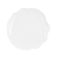An organically scalloped, off-white dinnerware pattern that contributes elements of both texture and design to your dining experience.
