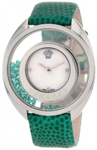 Versace Women's 86Q961MD497 S455 Destiny Precious Genuine Lizard Mother-Of-Pearl Diamond 70-Emerald Watch Versace Women's 86Q961MD497 S455 Destiny Precious Genuine Lizard Mother-Of-Pearl Diamond 70-Emerald Watch