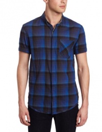 Calvin Klein Jeans Men's Dusky Plaid Short Sleeve Woven Calvin Klein Jeans Men's Dusky Plaid Short Sleeve Woven