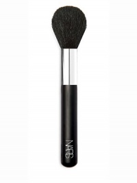 Fine quality loose powder brush of soft goat hair eliminates flyaway powder, blending makeup to create a flawless finish. Imported. Fine quality loose powder brush of soft goat hair eliminates flyaway powder, blending makeup to create a flawless finish. Imported.