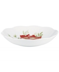 A season of entertaining and celebration will flourish with the Winter Meadow pasta bowl from Lenox. Red poinsettia and crisp holly bloom on ivory porcelain designed to complement the mix-and-match dinnerware collection. A season of entertaining and celebration will flourish with the Winter Meadow pasta bowl from Lenox. Red poinsettia and crisp holly bloom on ivory porcelain designed to complement the mix-and-match dinnerware collection.