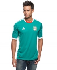 Show off your pride and stay at the top of your game like the players in this Mexico Home jersey with ClimaCool from adidas. Show off your pride and stay at the top of your game like the players in this Mexico Home jersey with ClimaCool from adidas.