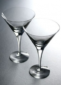 Orrefors Intermezzo Satin Crystal Martini Glass Orrefors Intermezzo Satin Crystal Martini Glass