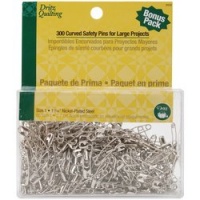 Dritz Quilting Curved Basting Pins Bonus Pack, Size 1, 300 Count Dritz Quilting Curved Basting Pins Bonus Pack, Size 1, 300 Count