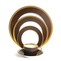 Haviland's Laque de Chine Gold is both timeless and modern, enabling traditional color-matching selections to radical color combinations. Unique pieces' smooth, bold colors are united by a brilliant gold band. Haviland's Laque de Chine Gold is both timeless and modern, enabling traditional color-matching selections to radical color combinations. Unique pieces' smooth, bold colors are united by a brilliant gold band.